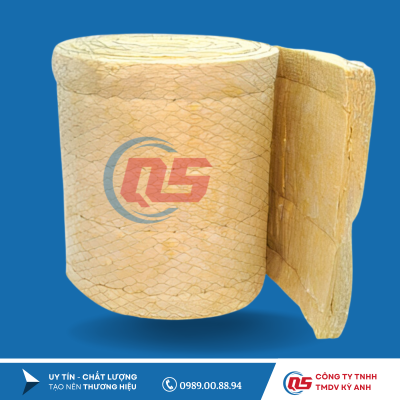 Bông khoáng rockwool material dạng cuộn